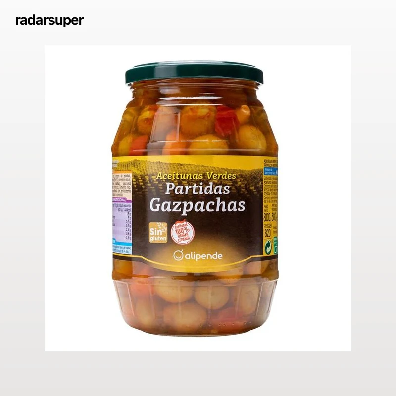Aceitunas verdes gazpacha Alipende 500g