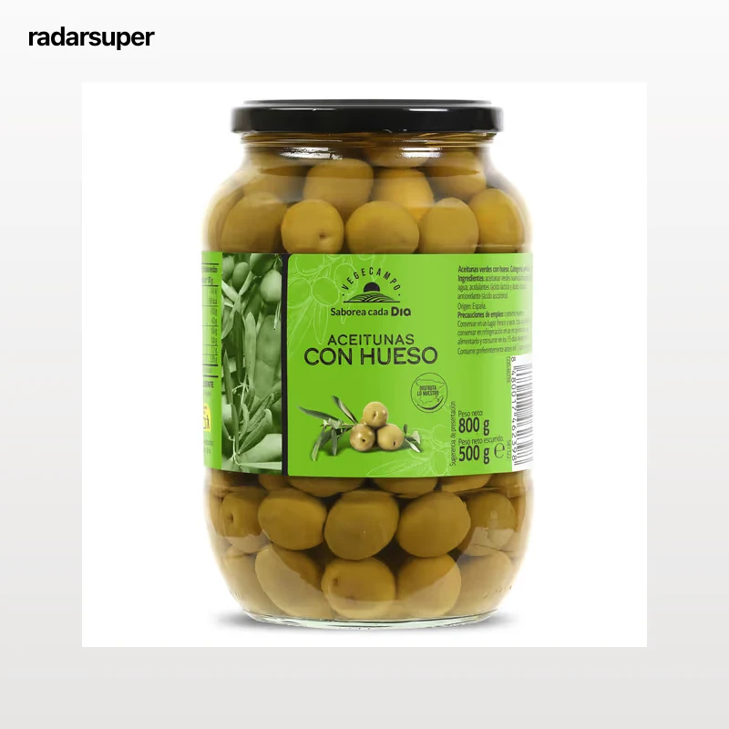 Aceitunas verdes con hueso Dia Vegecampo 500 g
