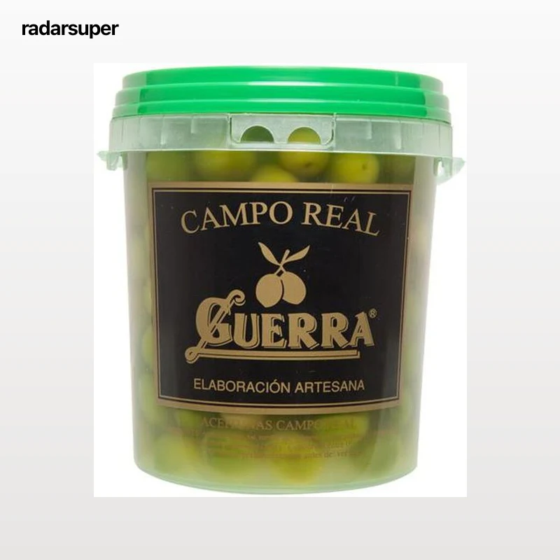 Aceitunas verdes con hueso campo real Guerra 950g