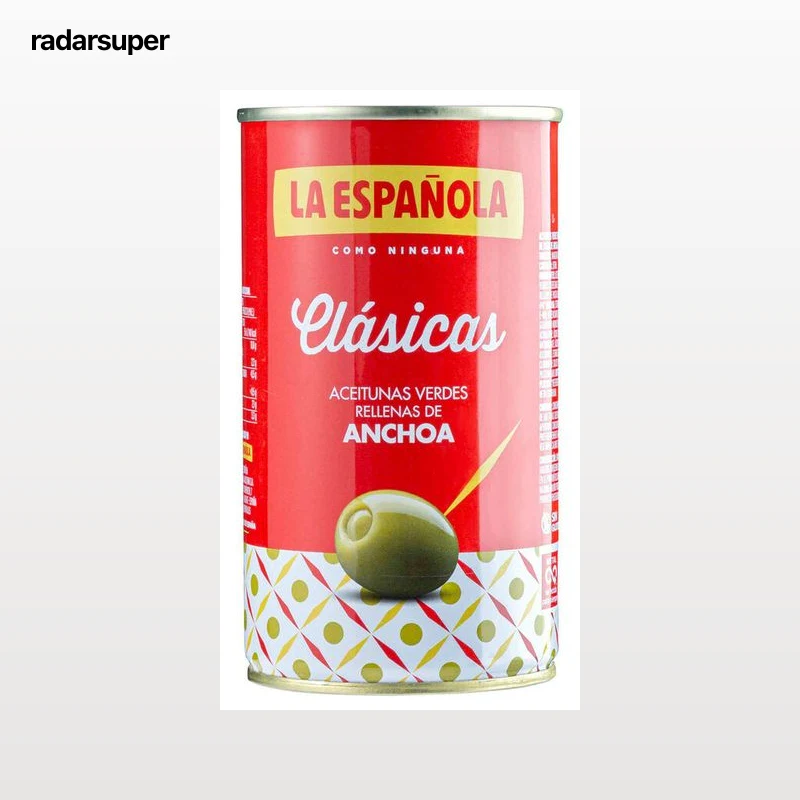 Aceitunas verdes rellenas de anchoa La Española 150g