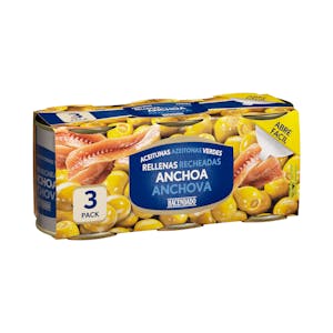 Aceitunas verdes rellenas de anchoa
