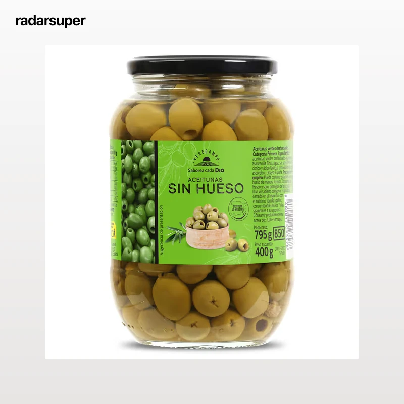 Aceitunas verdes sin hueso Dia Vegecampo 400 g