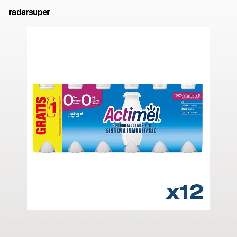 Actimel 0% MG pack 12 natural