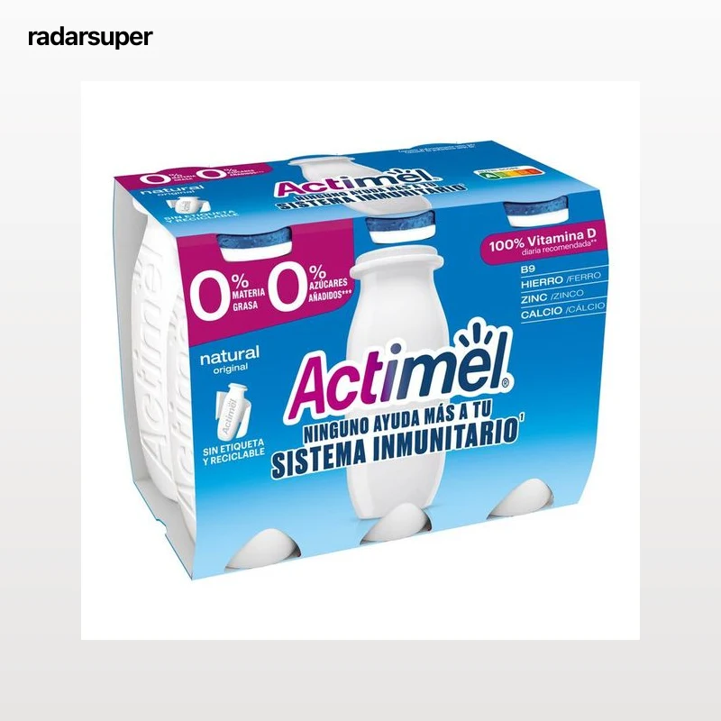 Actimel 0% MG pack 6 natural
