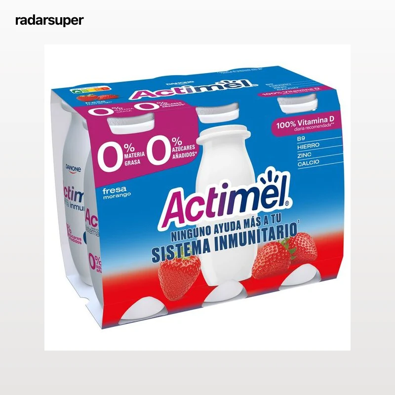 Actimel 0% MG pack 6 sabor fresa