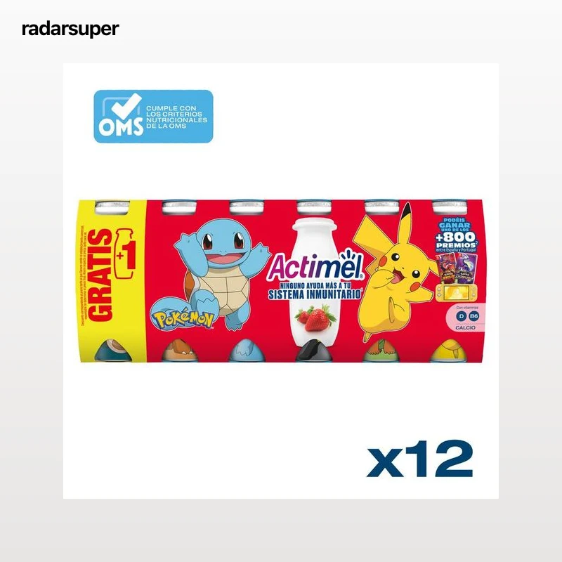 Actimel pack 12 sabor fresa