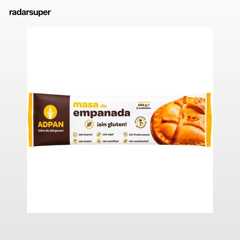 ADPAN Masas de empanada sin gluten 2 uds. 500 g.