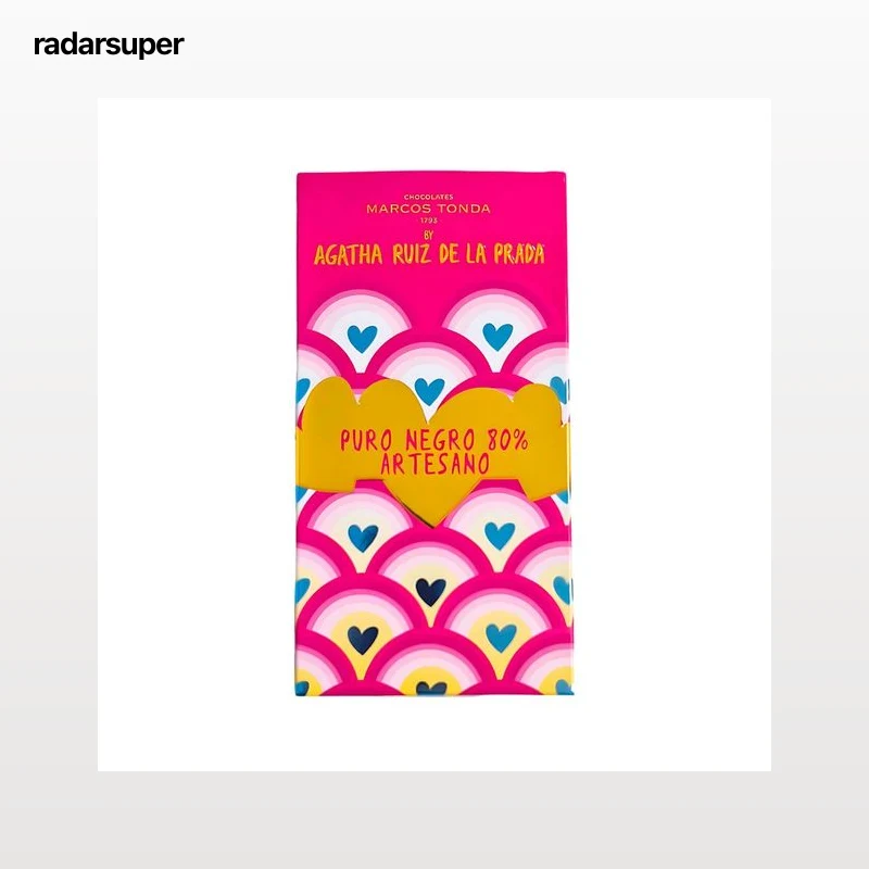 AGATHA RUIZ DE LA PRADA Tableta de chocolate negro 80 % 100 g.
