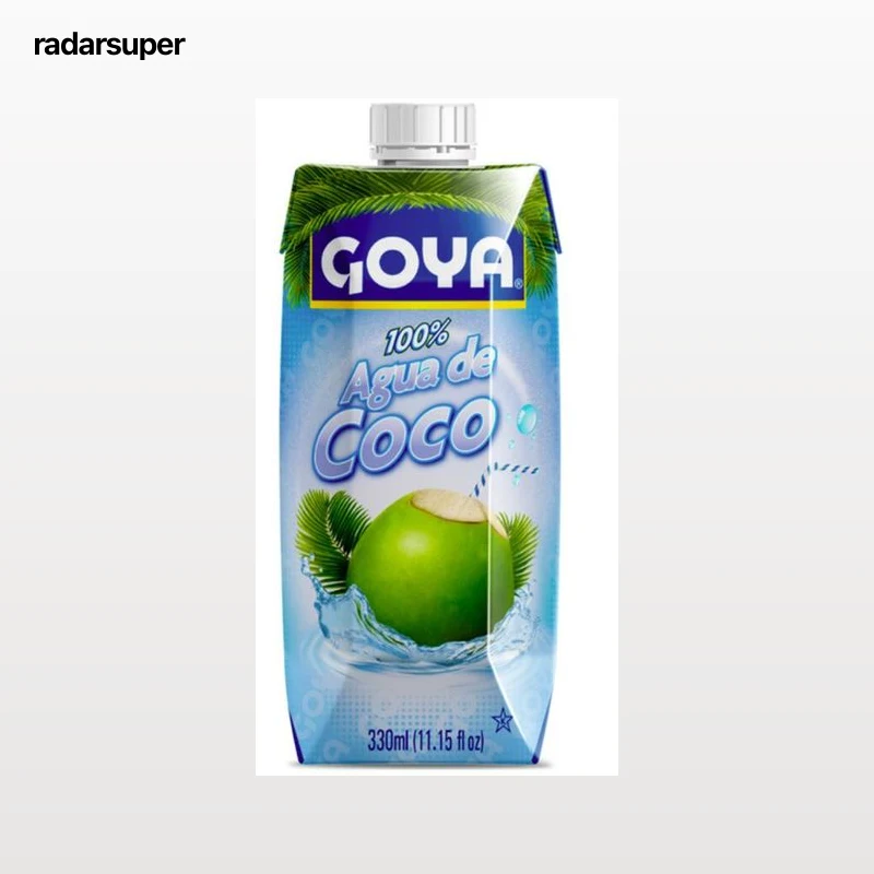 Agua de coco natural en envase de 330ml Goya