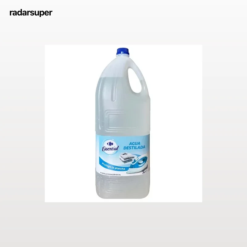 Agua de plancha desmineralizada Essential Carrefour 5 l.