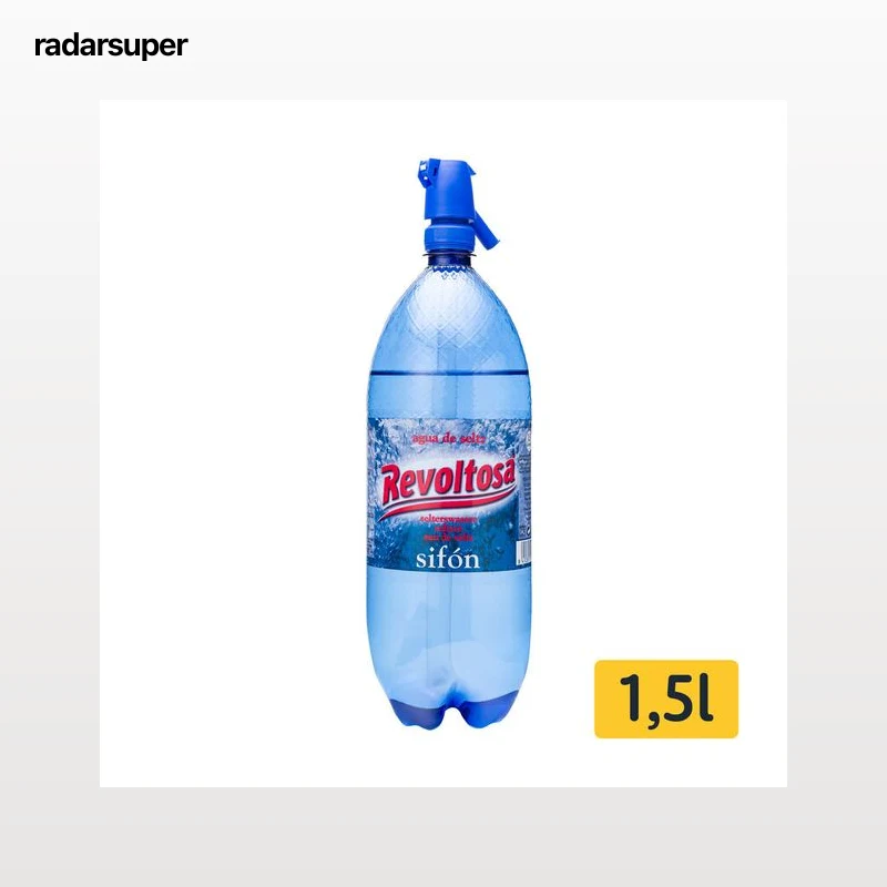 Agua con gas Revoltosa sifón 1,5l