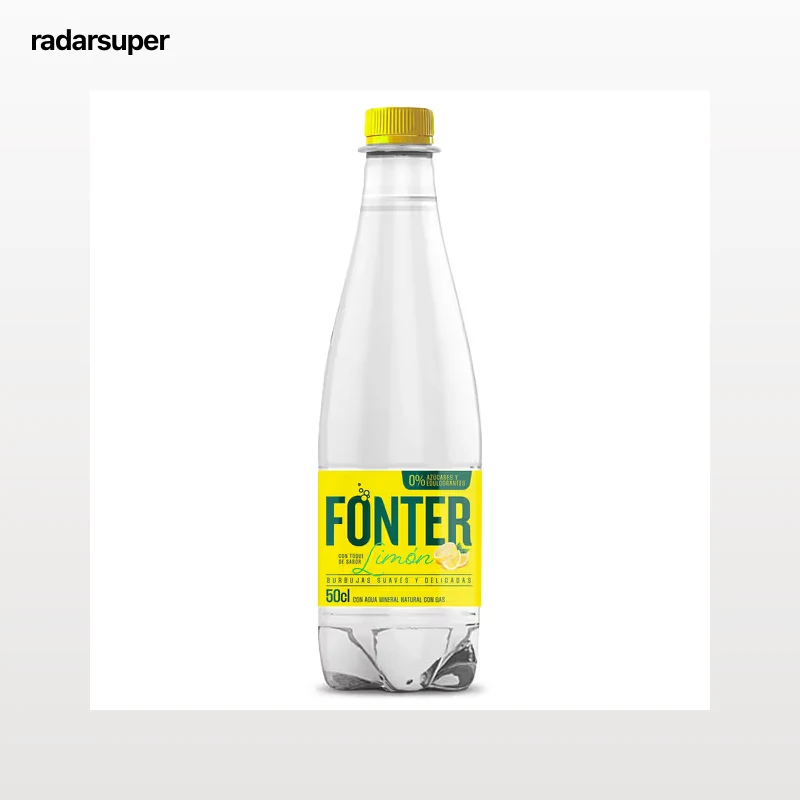 Agua con gas sabor limón Fonter 500 ml