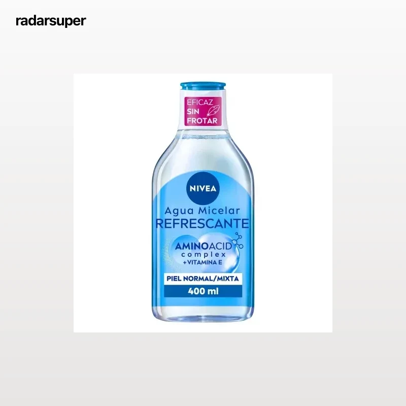 Agua micelar desmaquillador todo en uno para piel normal y mixta MicellAIR Nivea 400 ml.