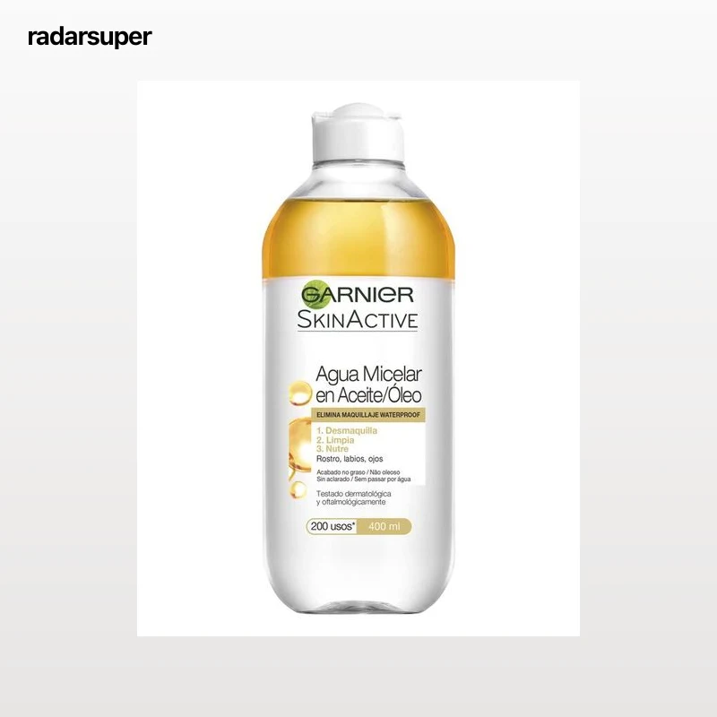 Agua micelar Garnier 400ml aceite que desmaquilla limpia y nutre