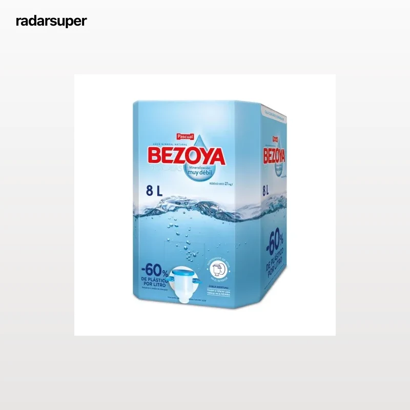 Agua mineral Bezoya grifo 8 l.