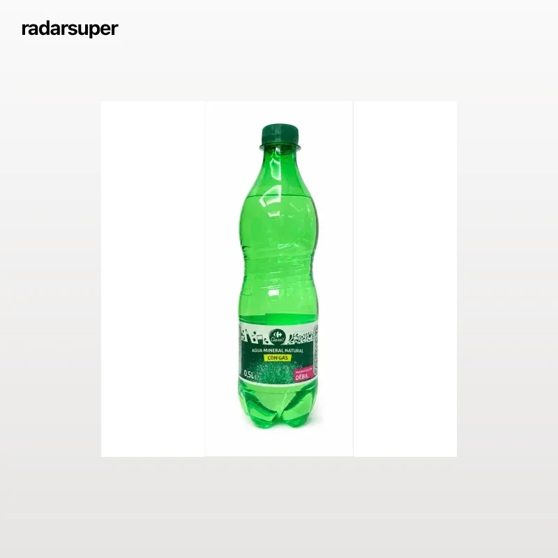 Agua mineral con gas Carrefour 50 cl.