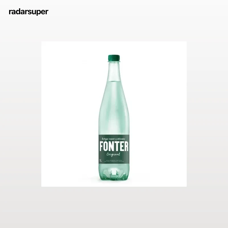Agua mineral con gas Fonter 1 l.