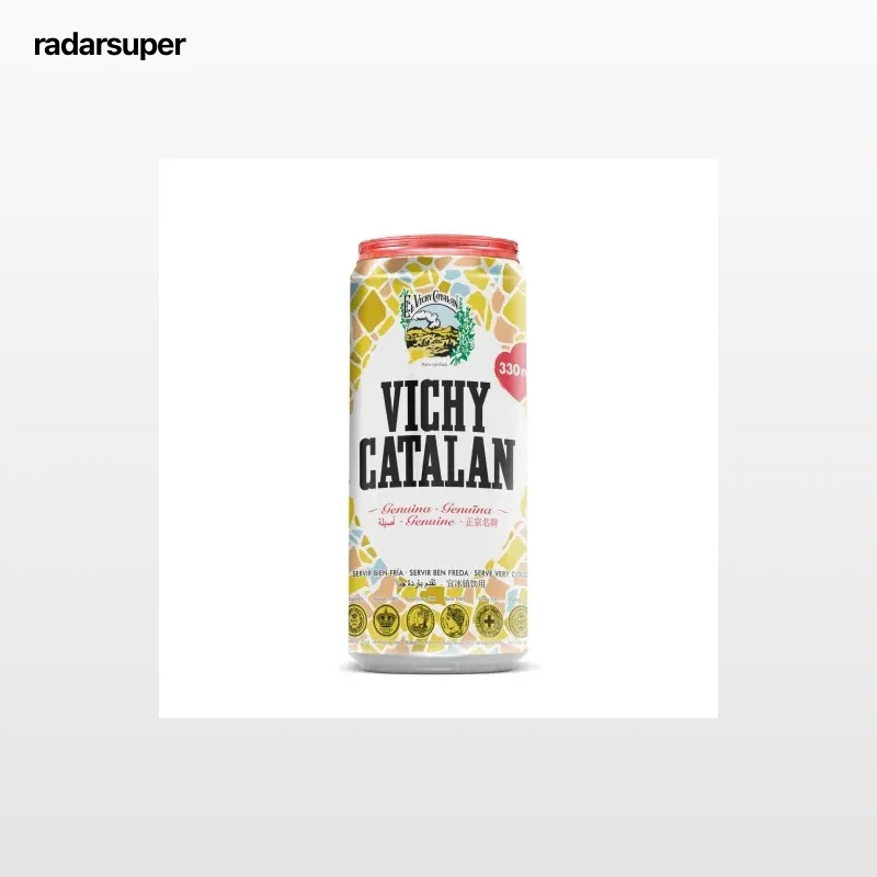 Agua mineral con gas Vichy Catalán natural 33 cl.