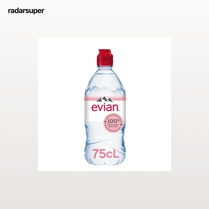 Agua mineral Evian tapón deportivo 75 cl.