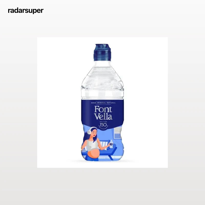 Agua mineral Font Vella tapón deportivo 75 cl.