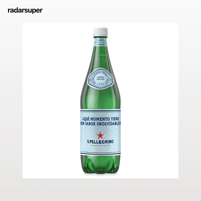 Agua mineral con gas San Pellegrino 1 L