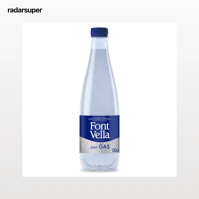 Agua mineral con gas Font Vella 500 ml