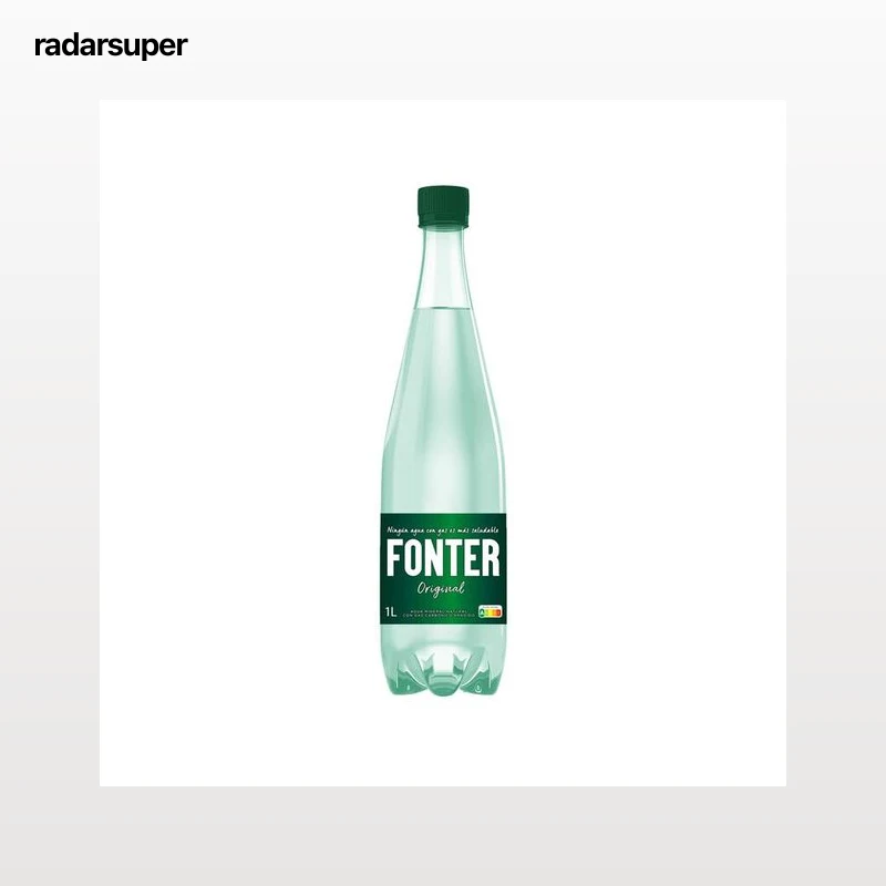 Agua mineral con gas Fonter 1l