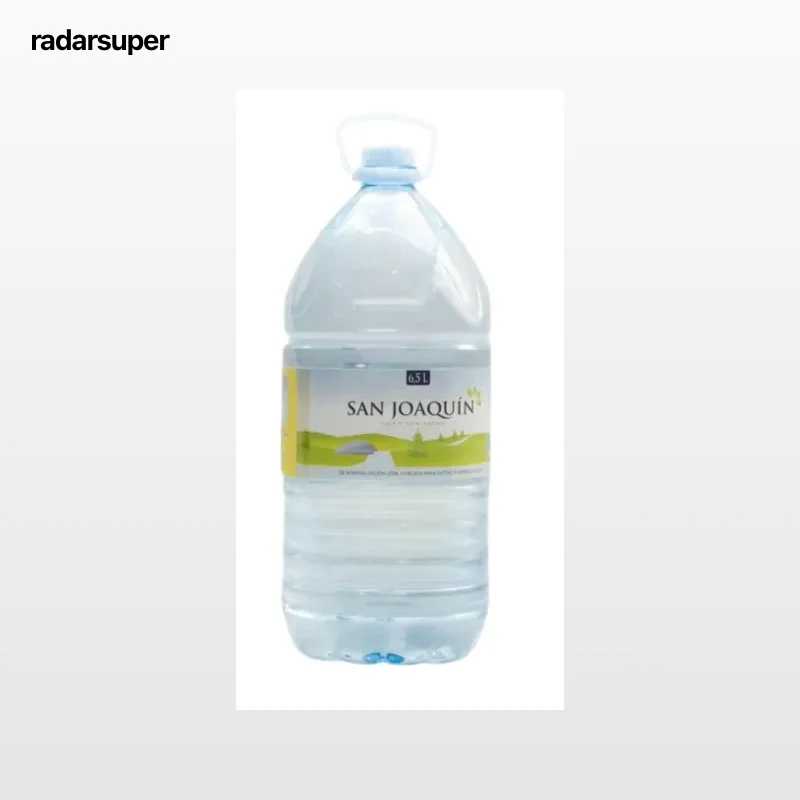 Agua mineral natural sin gas San Joaquin 6,5l