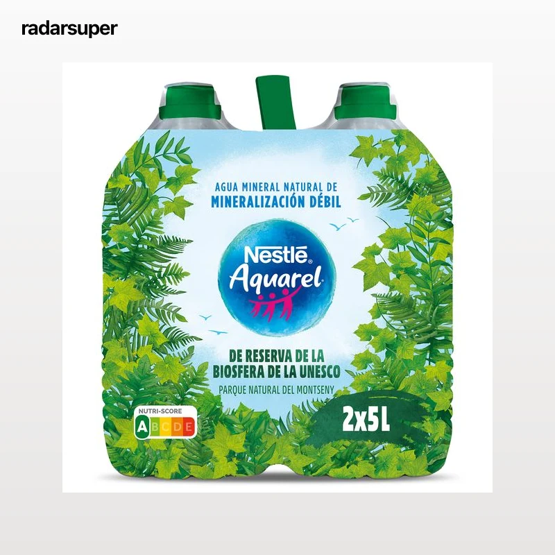 Agua mineral Aquarel pack 2 x 5 L