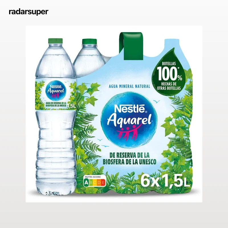 Agua mineral Aquarel pack 6 x 1.5 L