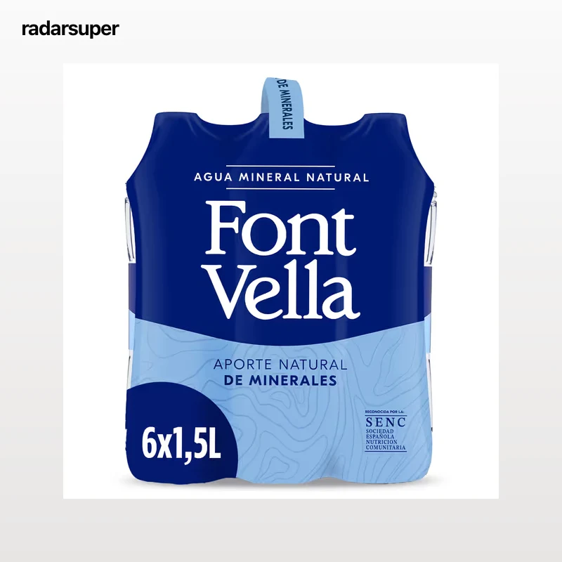 Agua mineral Font Vella pack 6 x 1.5 L