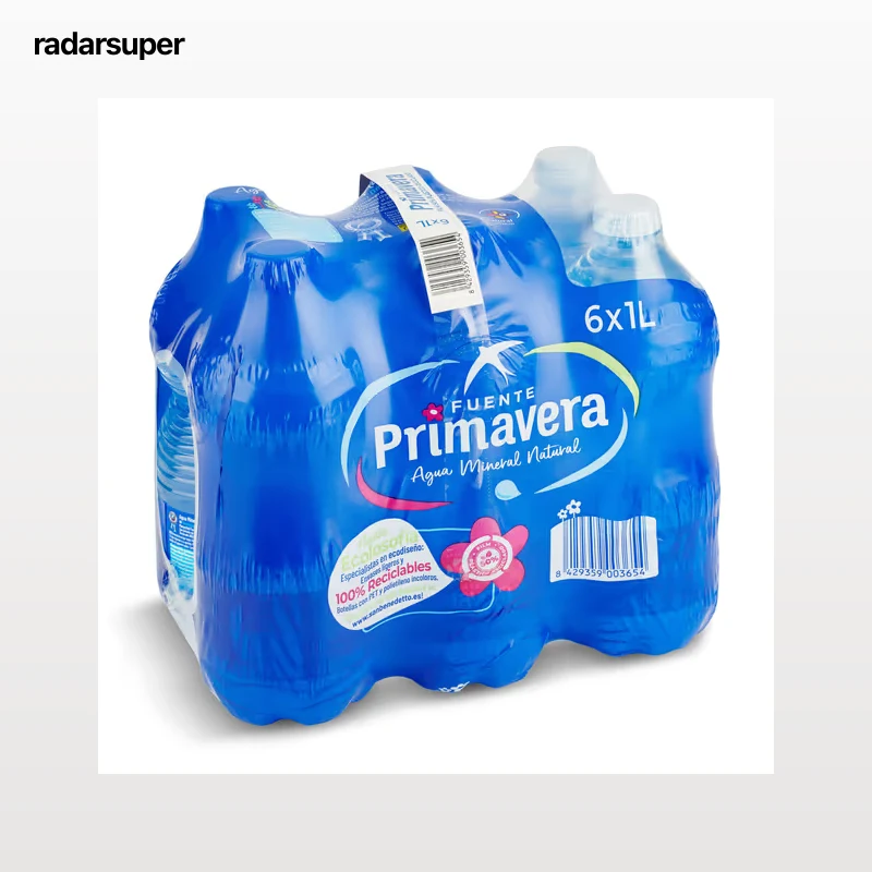 Agua mineral Fuente Primavera pack 6 x 1 L