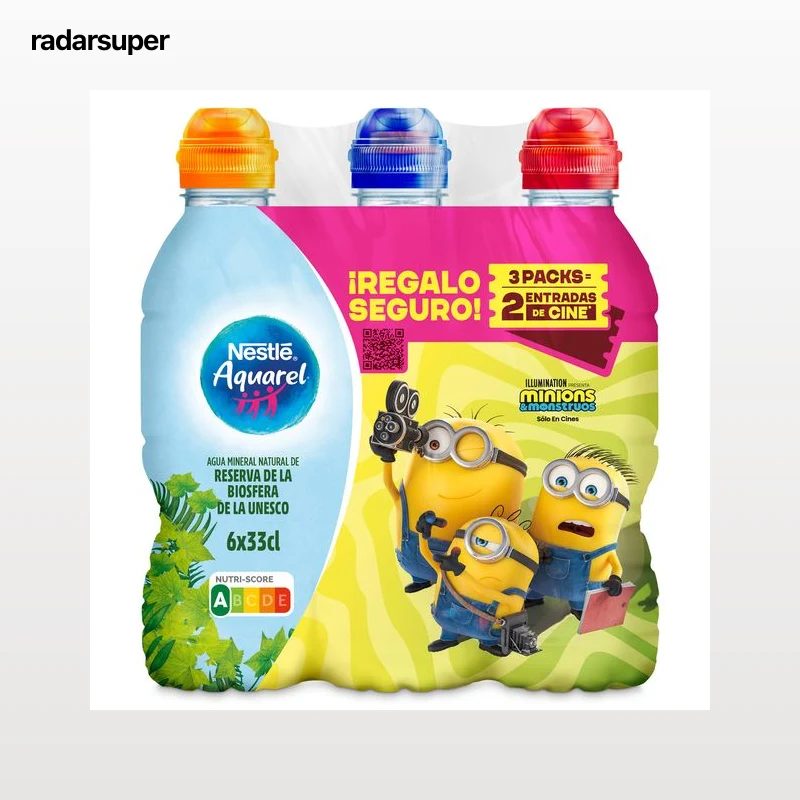 Agua mineral Aquarel pack 6 x 330 ml