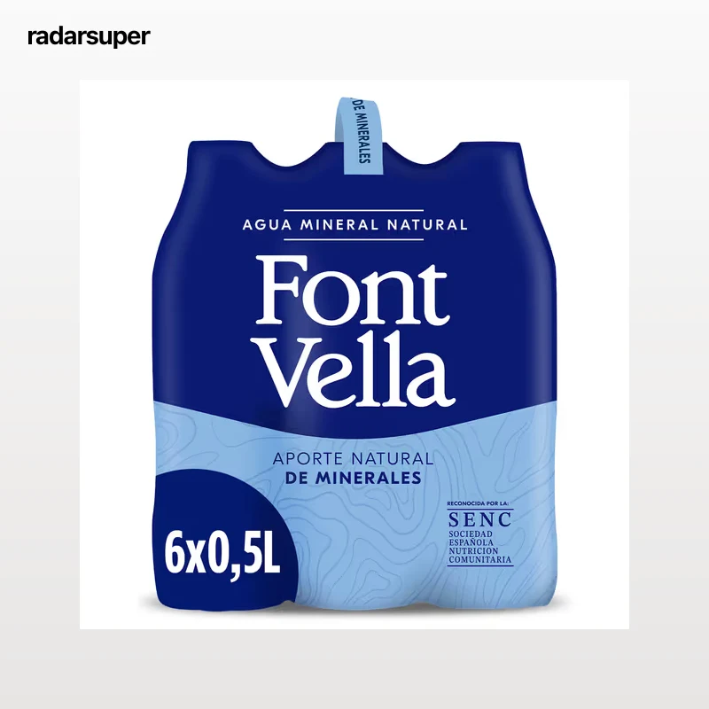 Agua mineral Font Vella pack 6 x 500 ml