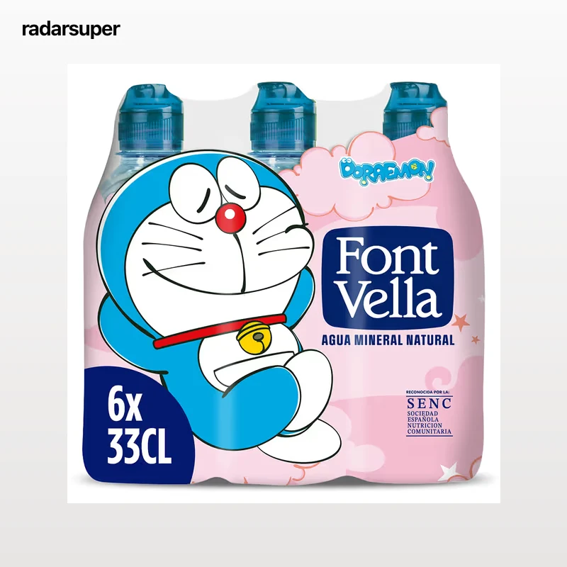 Agua mineral tapón sport Font Vella pack 6 x 330 ml