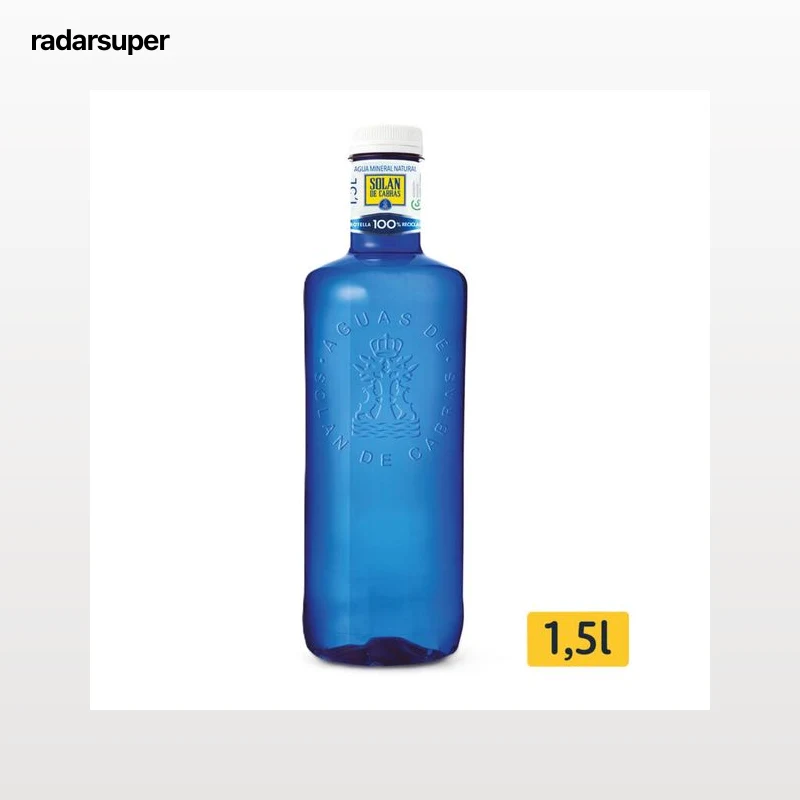 Agua Solán de Cabras 1,5l azul