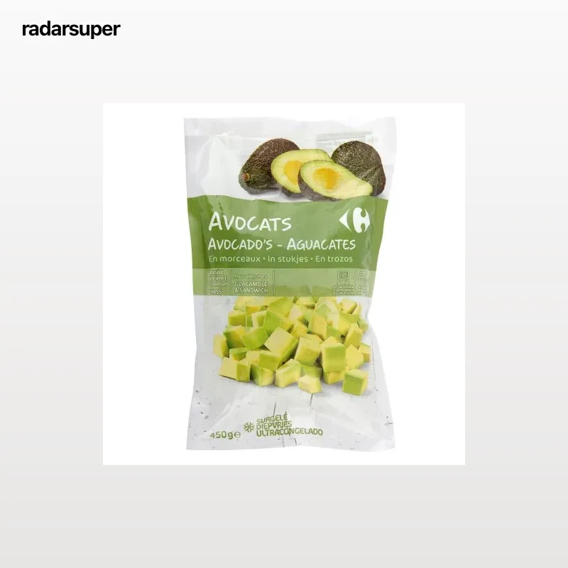 Aguacate en dados Carrefour 450 g.