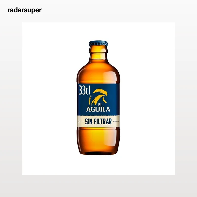 EL ÁGUILA Cerveza sin filtrar botella 33 cl.