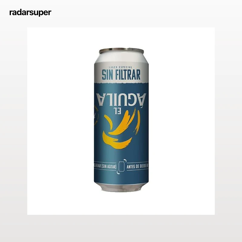EL ÁGUILA Cerveza Sin Filtrar lata de 50 cl.