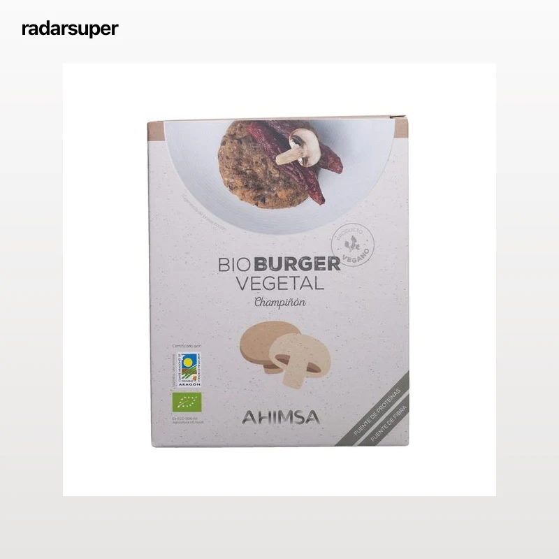 AHIMSA Burger tofu y champiñón ecológicos AHIMSA 160 g.