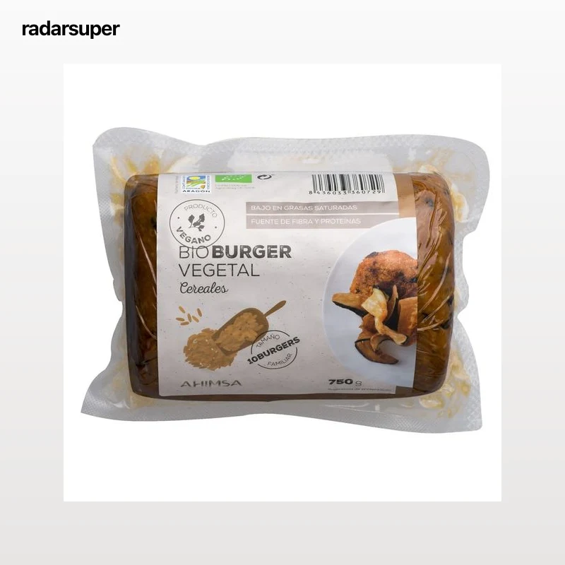 AHIMSA Burguer vegetal de cereales ecológico AHIMSA 750 g.