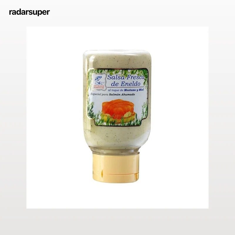 AHUMADOS DOMINGUEZ Salsa fresca de eneldo al toque de mostaza y miel AHUMADOS DOMINGUEZ 178 g.