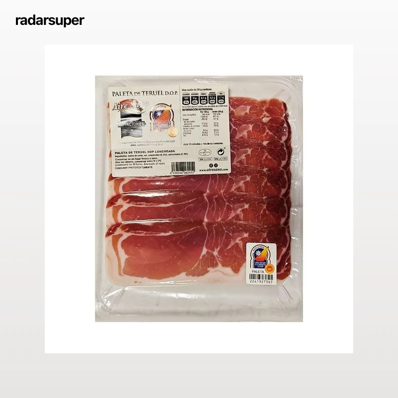 AIRESANO Paleta curada con denominación de origen protegida Paleta de Teruel 8 Estaciones 100 g.