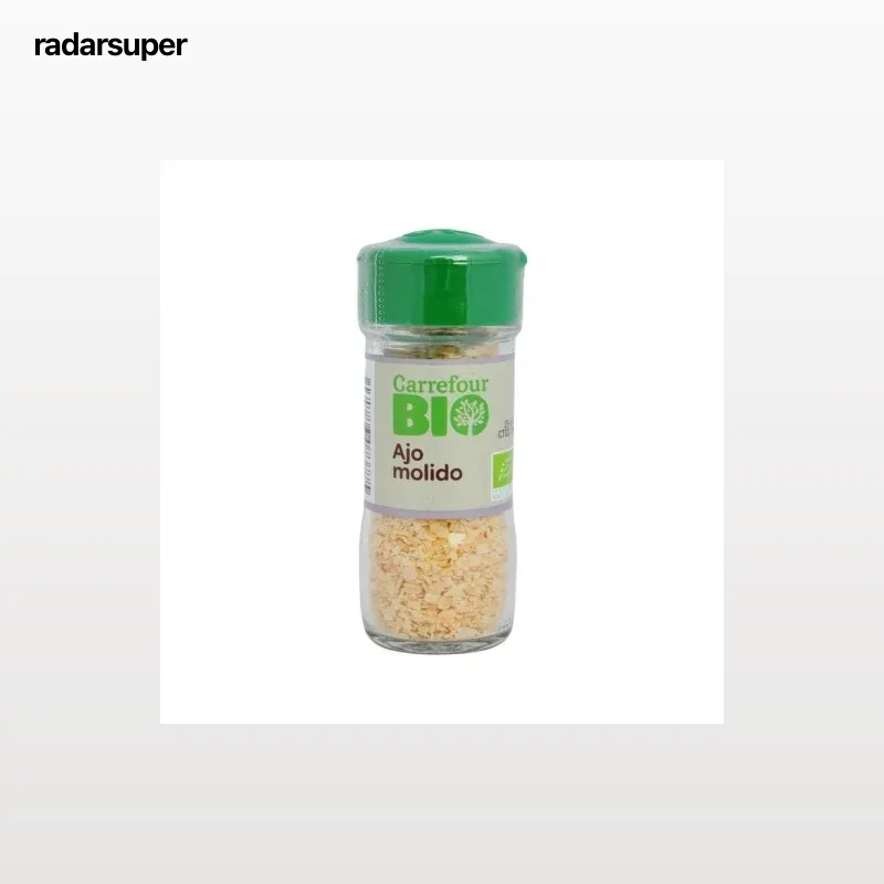 Ajo molido ecológico Carrefour Bio 50 g.