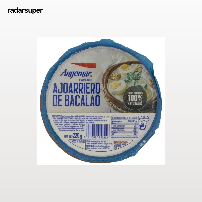 Ajoarriero de bacalao Angomar 225 g
