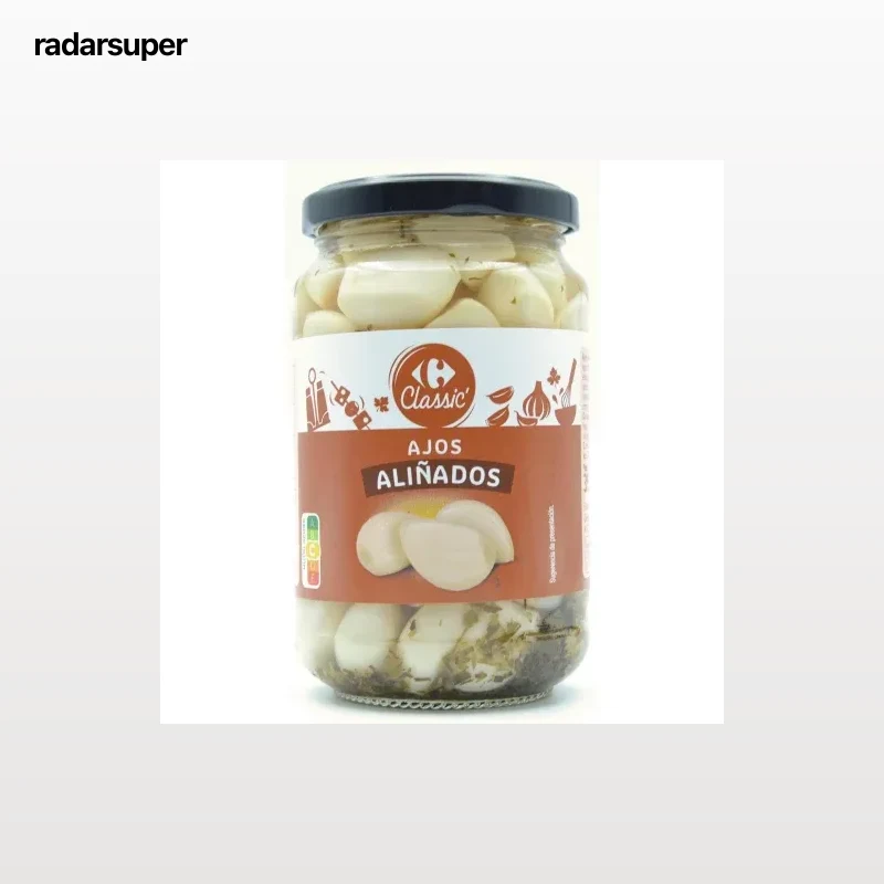 Ajos aliñados Classic Carrefour 235 g.