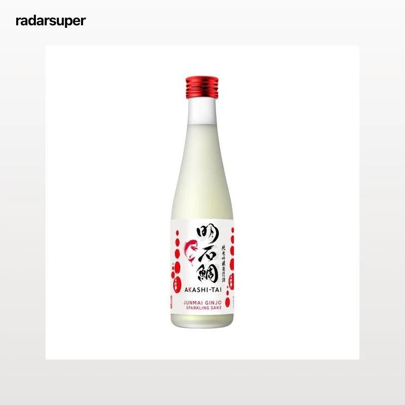 AKASHI-TAI Junmai ginjo Sake espumoso elaborado con arroz variedad Chinyonishiki botella 30 cl.