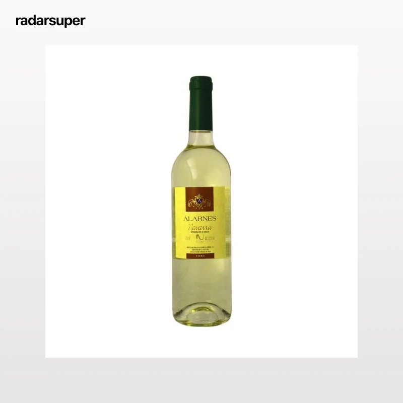 ALARNES  Vino blanco con D.O. Navarra ALARNES botella de 75 cl.