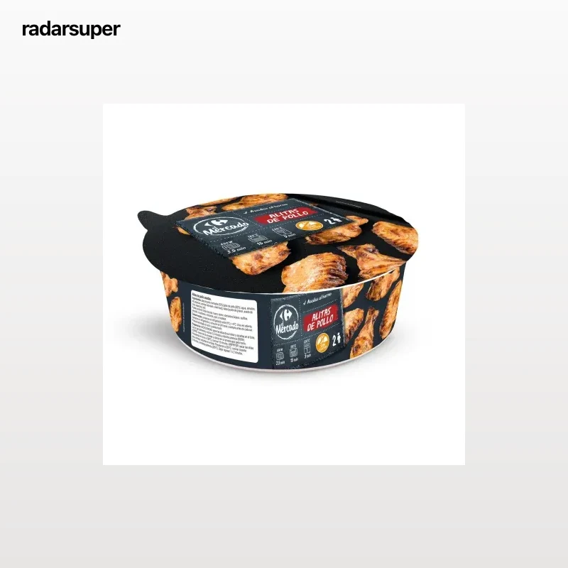 Alas de pollo marinadas asadas El Mercado 500 g aprox