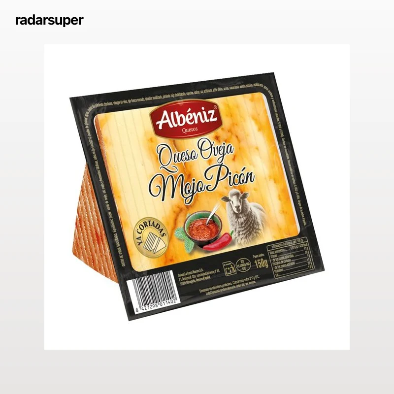 ALBENIZ Queso oveja ya cortado con mojo picón 150 g.